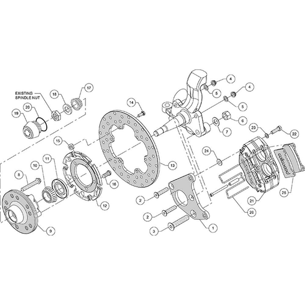 Dynamic Drilled Rotor-Nickel FDL Front Drag Kit