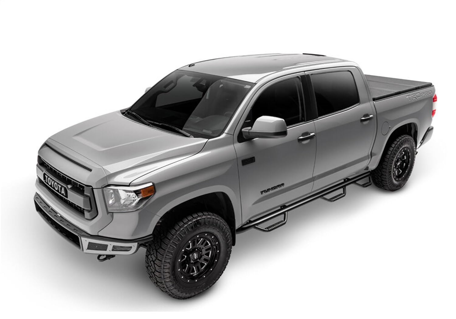 Nerf Steps RealTruck for RAM | Wheel-to-Wheel w/ Bed Access, Heavy Duty Steel, Textured Black | D1594QC-6-TX | Fits 2015.5 - 2018 Dodge Ram 1500, 19-24 Ram 1500 Classic Quad Cab