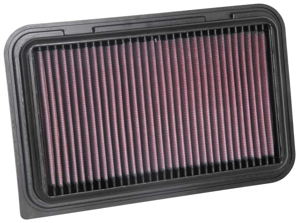 K&N Engine Air Filter: Replacement Car Air Filter, Washable, Clean Every 75,000 Miles, Reusable, Premium: Compatible with 2016-2020 Suzuki (Ignis III, Swift V), 33-3126