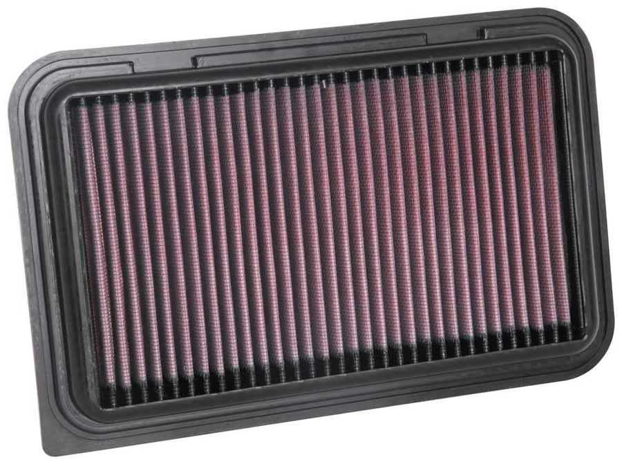K&N Engine Air Filter: Replacement Car Air Filter, Washable, Clean Every 75,000 Miles, Reusable, Premium: Compatible with 2016-2020 Suzuki (Ignis III, Swift V), 33-3126