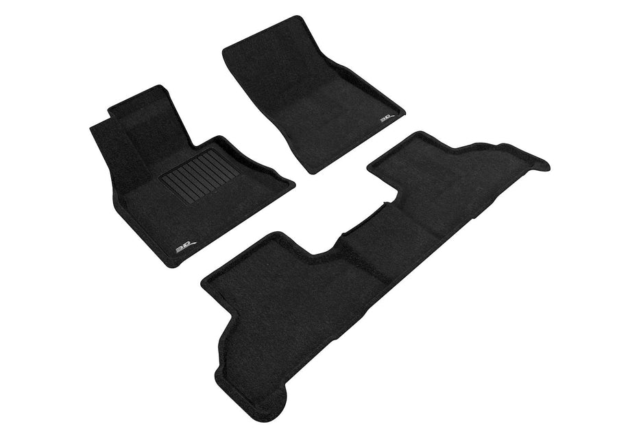 3D MAXpider Custom Fit All-Weather Carpeted Floor Mats for 2014-2019 BMW X5 (F15) / X6 (F16) Elegant Series (1ST & 2ND Row)