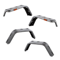 Hurricane Fender Flare Kit | Rugged Ridge, Textured Black | 11640.30 | Fits 1997-2006 Jeep Wrangler TJ