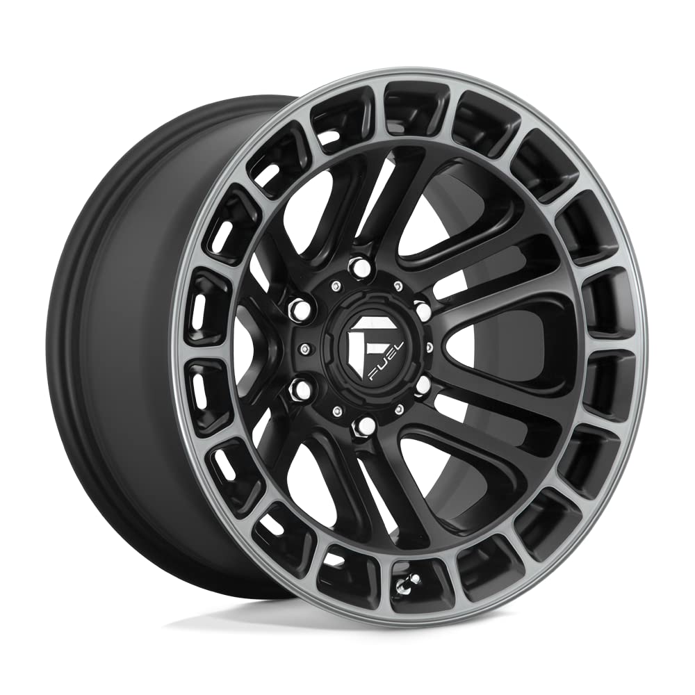D720 FUEL OFF-ROAD HEATER 20X10, 6X5.5, 4.79, -18mm MATTE BLACK DOUBLE DARK TINT MACHINED - D72020008447