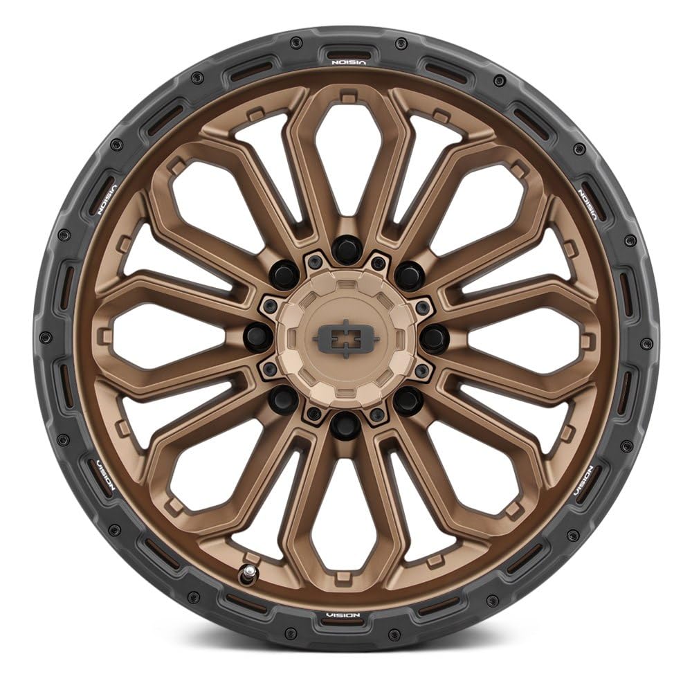 405 Vision Korupt 17x9 8x6.5" -12mm Bronze Wheel Rim 17" Inch