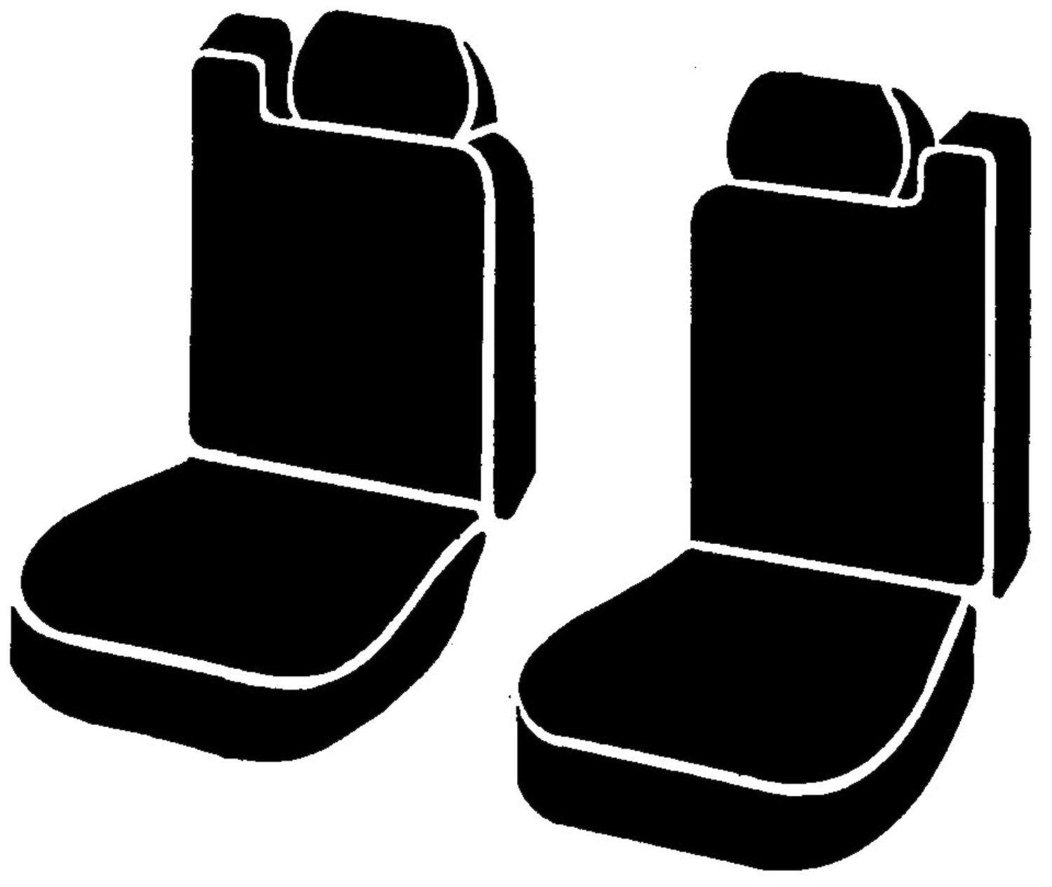 Custom Fit FIA SP88-15 Gray Front Seat Cover Bucket Seats - Poly-Cotton, (Gray)