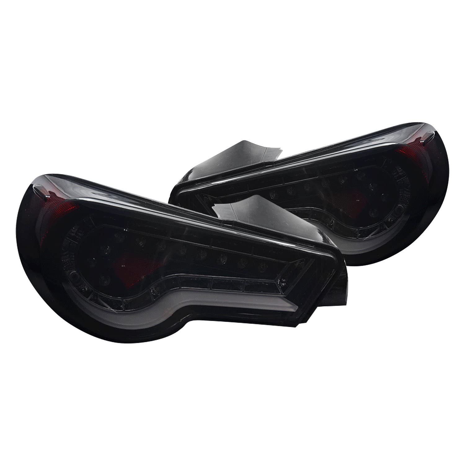 Winjet DRL LED Tail lights for [2013 2014 2015 2016 2017 2018 2019 2020 Scion FR-S Toyota 86 Subaru BRZ] Street Series