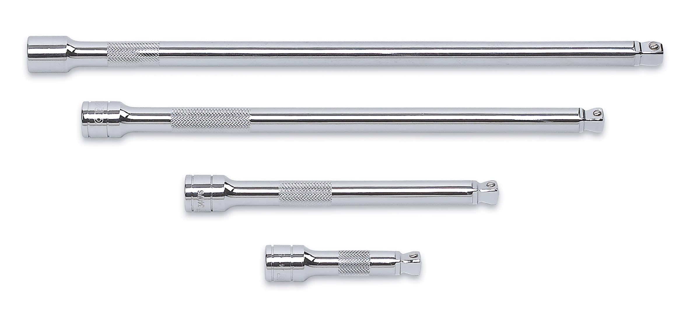 3/8" Drive GEARWRENCH Wobble Extension Set Including 3", 6", 10" & 12", 81201 4 Piece