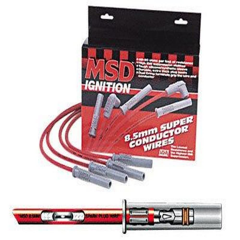 Super Conductor MSD 31353 Spark Plug Wire Set Black