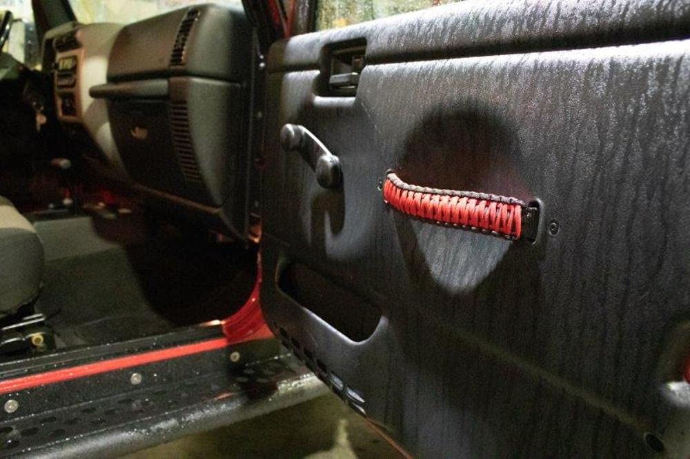 Fishbone Offroad FB55286: Tj Red Paracord Grab Handles