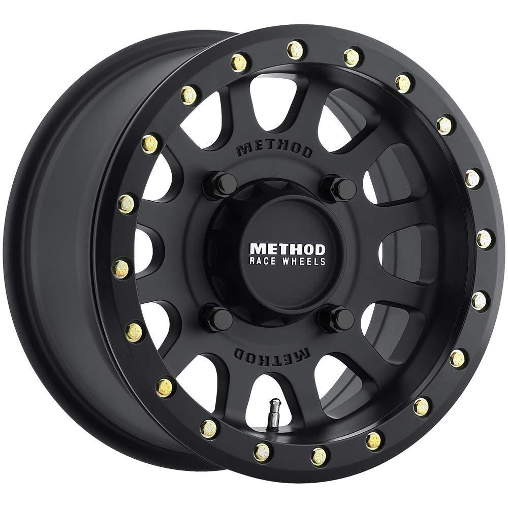 UTV Method Race Wheels 401 Beadlock Black Wheel with Matte (15 x 7. inches /4 x 136 mm, 38 mm Offset)