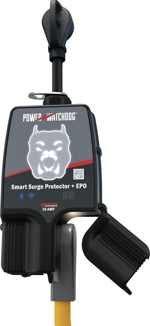 Smart RV Power Watchdog PWD30EPOW Portable Surge Protector 30 Amp - Patented WiFi and Bluetooth Connectivity - Monitor Voltage/Amperage/Wattage - IP65 Water-Resistant