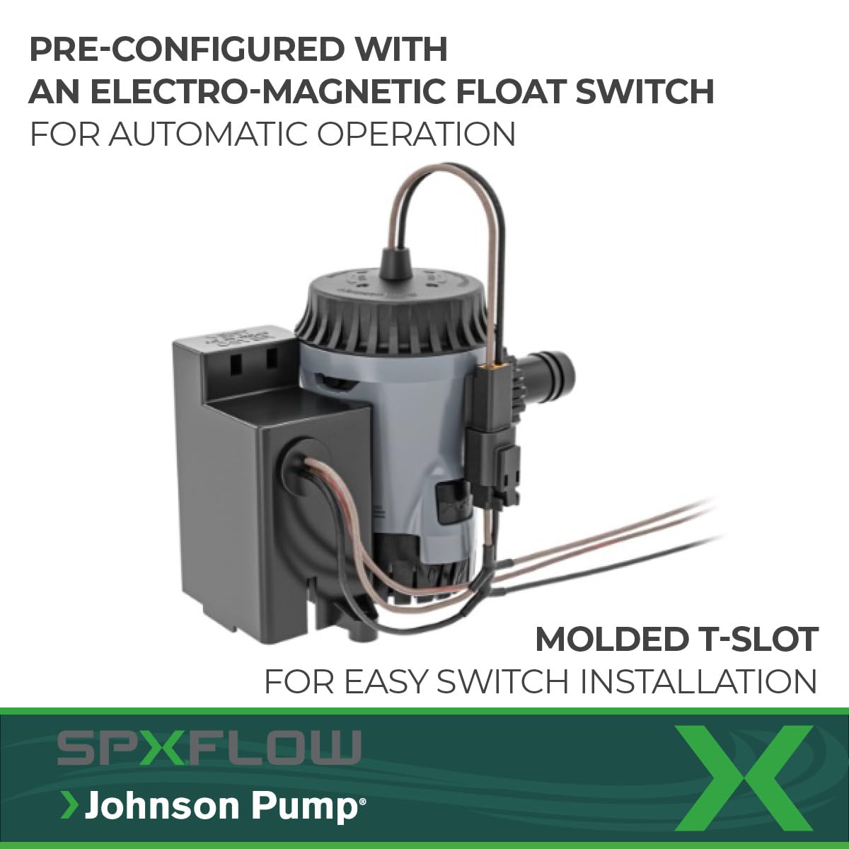 Aqua Void Johnson Pump 10-13637-01 Electro-Mag Combo - 12V, 500 GPH
