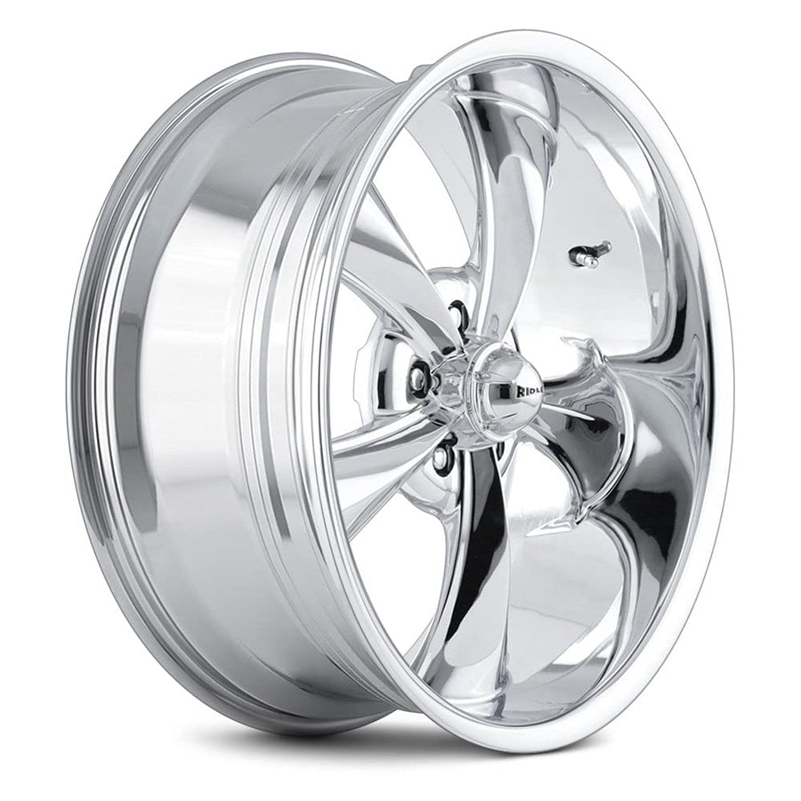 Chrome Ridler Custom Wheels 695 Wheel with Alloy Steel (17 x 8. inches /5 x 83 mm, 0 mm Offset)