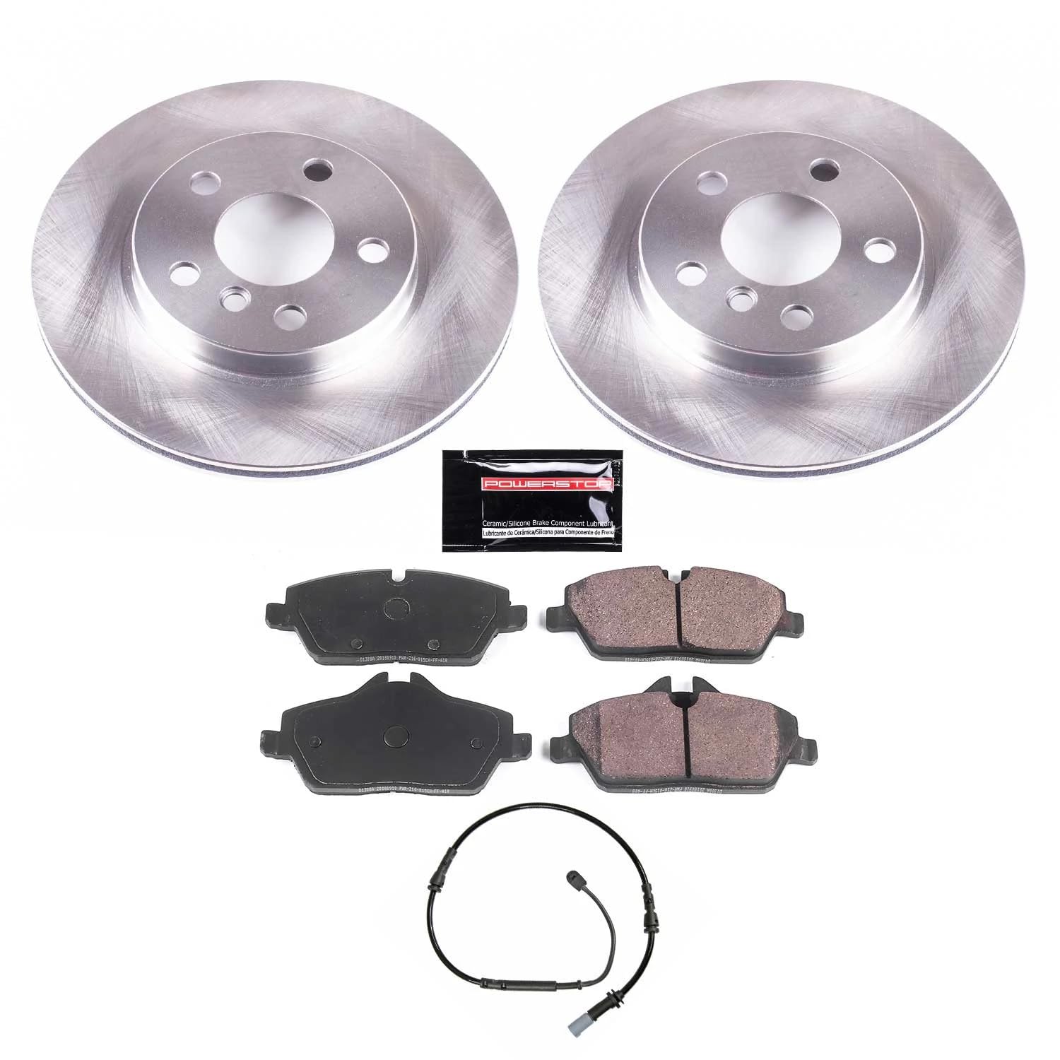 Power Stop KOE8112 Front Replacement Brake Kit-OE Brake Rotors & Ceramic Brake Pads For BMW i3 2014-2021, BMW i3s 2018-2021 [Model Specific]