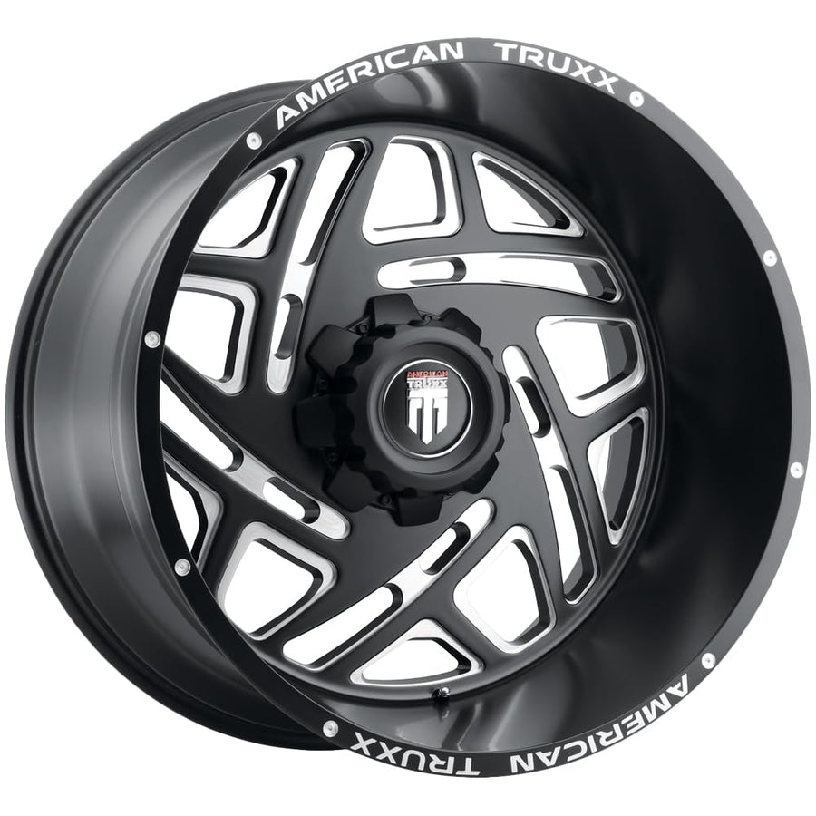 AT1904-22237M-44 American Truxx Cosmos Black/Milled 22X12 6-135 -44mm 106.1mm