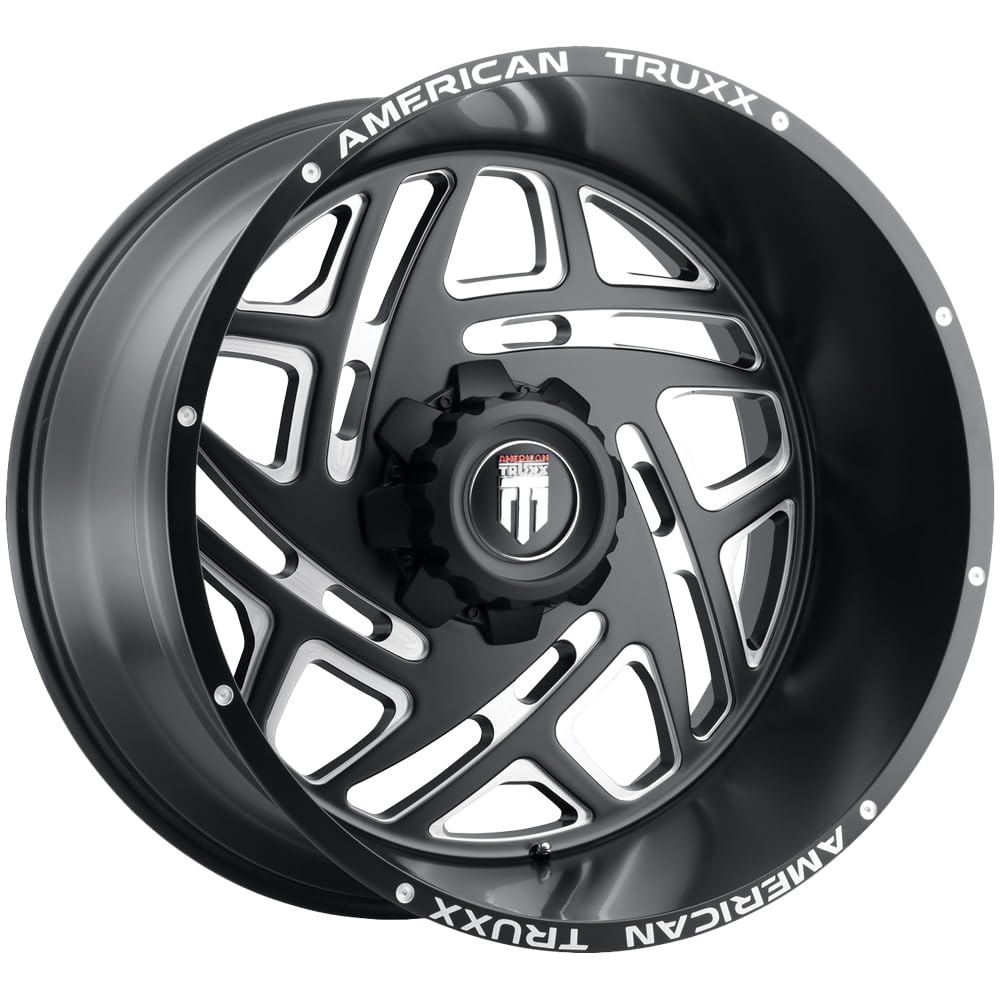 AT1904-22237M-44 American Truxx Cosmos Black/Milled 22X12 6-135 -44mm 106.1mm