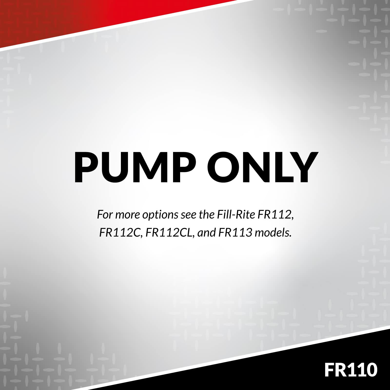 Fill-Rite Fuel Transfer FR110 Rotary Hand Pump (Pump Only w/Vacuum Breaker)