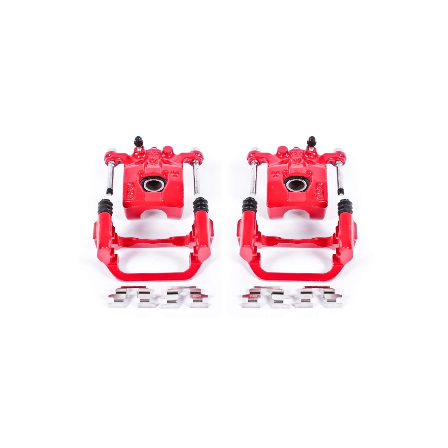 Power Stop S2780 Rear Pair of High-Temp Red Powder Coated Calipers For Nissan Altima 2002-2006, Nissan Maxima 2003-2008 [Model Specific]