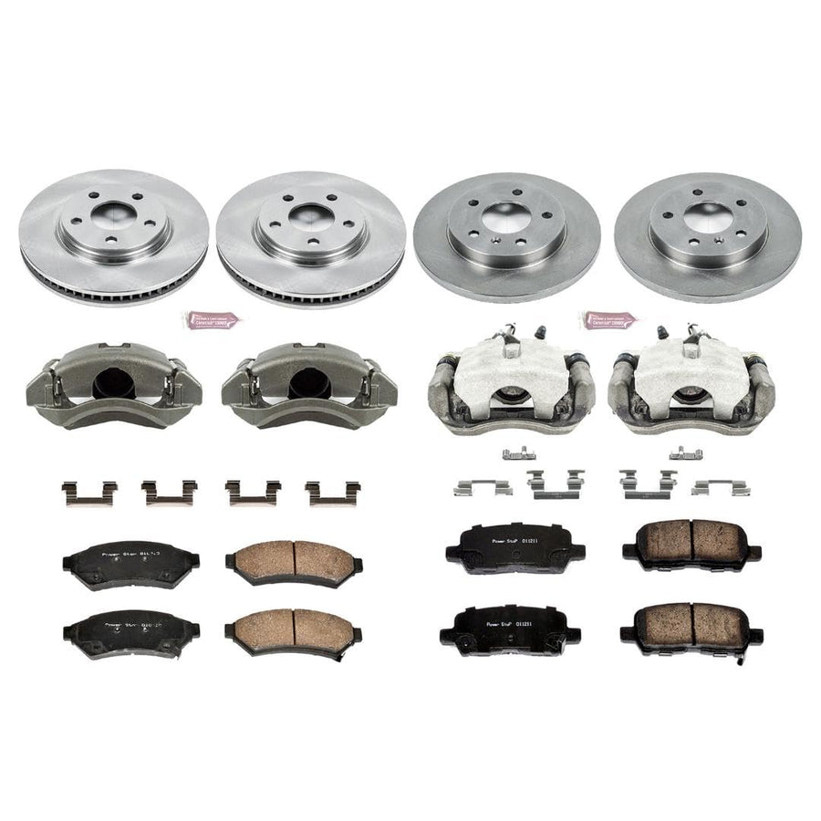 Power Stop KCOE1589 1-Click OE Replacement Brake Kit with Calipers For Buick Allure 2005-2009 | Buick LaCrosse 2005-2009 | Pontiac Grand Prix 2005-2008 [Vehicle Specific]