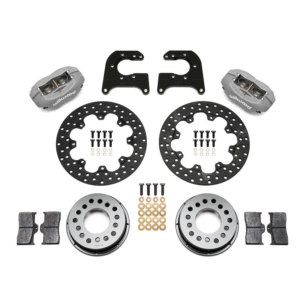 FDL Rear Drag Kit WILWOOD 140-5255-BD, Drilled Rotor Mopar/Dana 2.36" Off, w/Snap Ring Brng