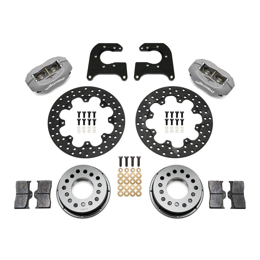 FDL Rear Drag Kit WILWOOD 140-5255-BD, Drilled Rotor Mopar/Dana 2.36" Off, w/Snap Ring Brng