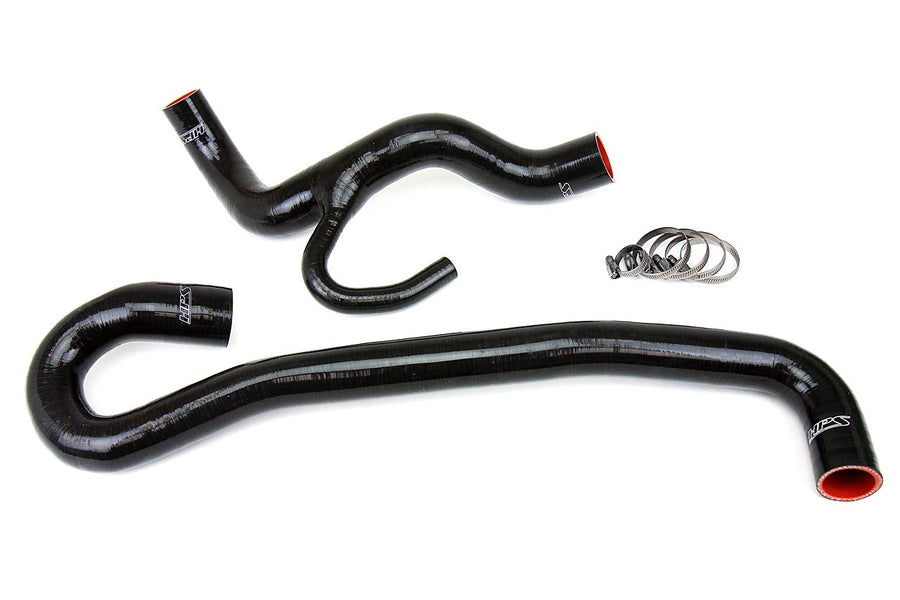 HPS Silicone Black Radiator Hose Kit Coolant Compatible for 2018-2024 Dodge Durango 2012-2021 Jeep Grand Cherokee 6.4L V8 WK2 SRT, 57-1456-BLK