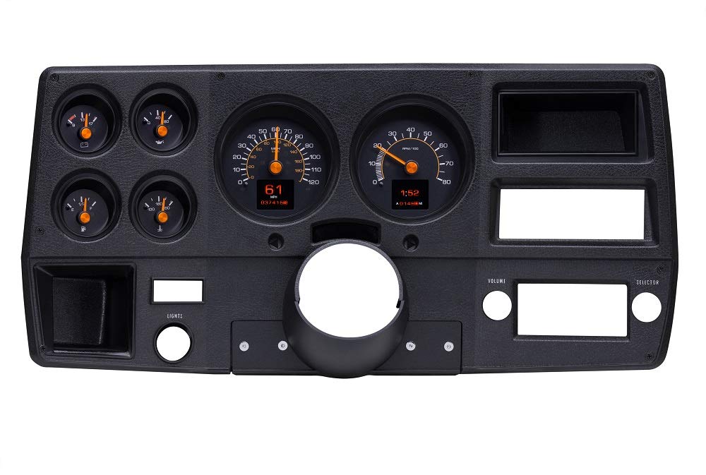 Dakota Digital Retrotech RTX-79C-PU-X Gauge Instrument System Compatible with 1973-87 Chevy Pickup, 1973-91 Chevy Blazer, GMC Jimmy and Suburbans. Styled after 1979-87 Chevy Pickup.