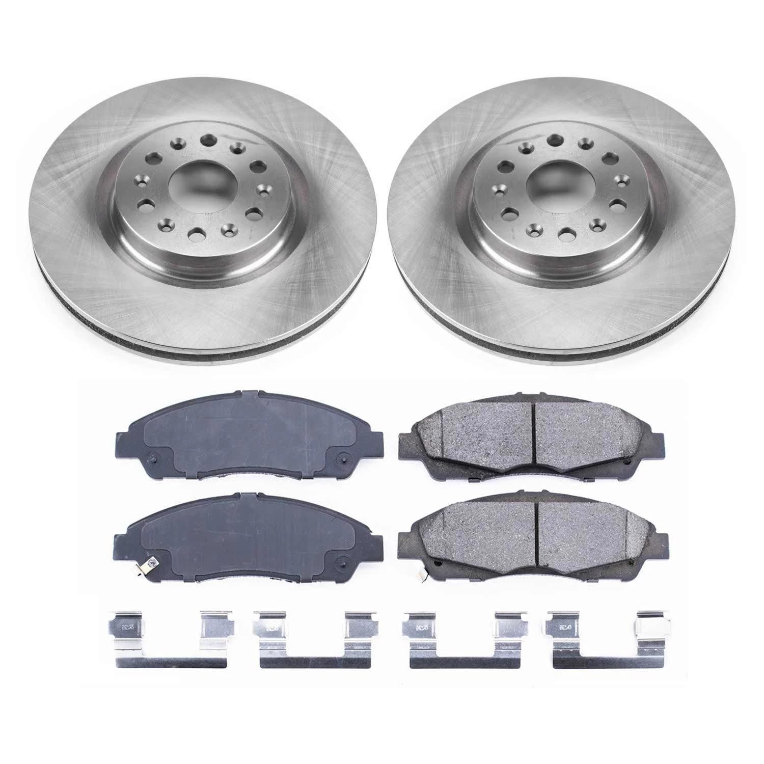 Power Stop Autospecialty KOE7883 Front Replacement Brake Kit-OE Brake Rotors & Ceramic Brake Pads