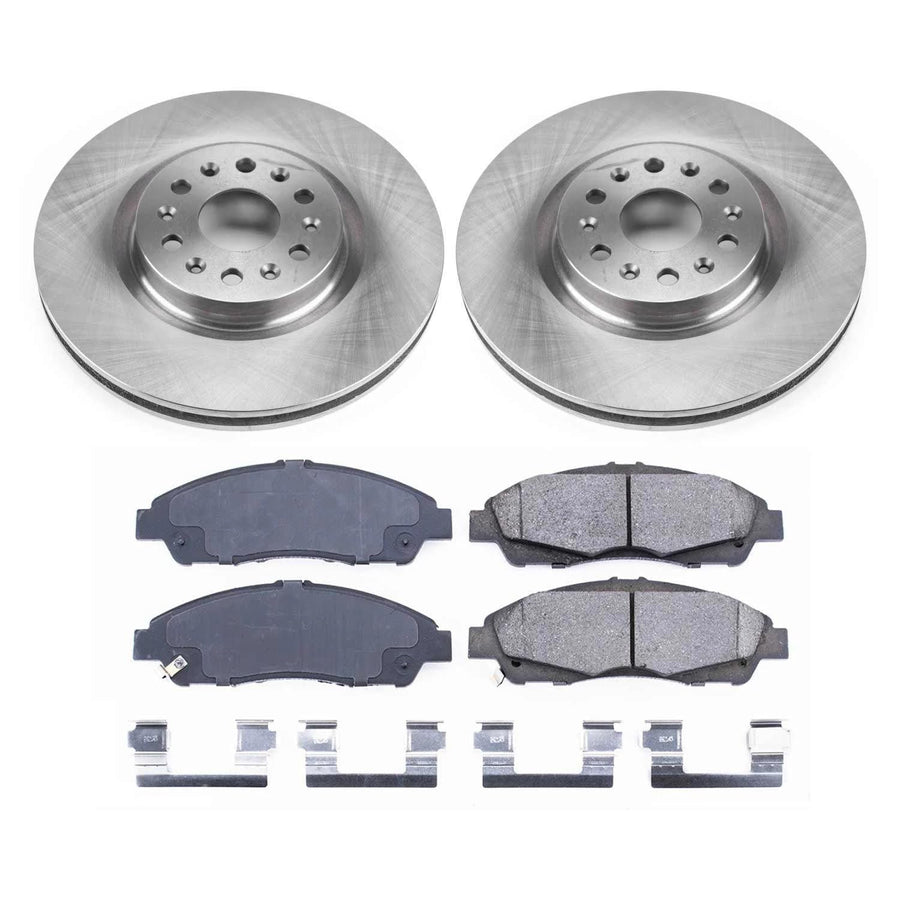 Power Stop Autospecialty KOE7883 Front Replacement Brake Kit-OE Brake Rotors & Ceramic Brake Pads