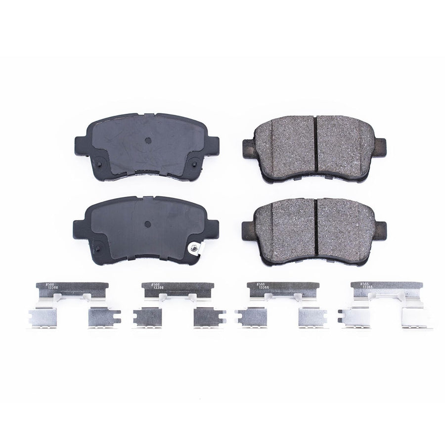Power Stop Brake Kit Front For Suzuki Aerio 2002-05 - Ceramic Brake Pads With Installation Hardware, 17-937