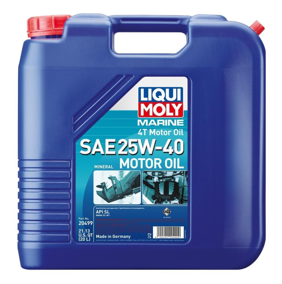25W-40 Liqui Moly Marine 4T Motor Oil 20499