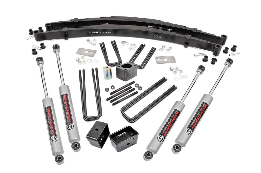 4" Lift Kit Rough Country for 86-89 Dodge W100 | 77-93 W150 | Dana 60-311.20
