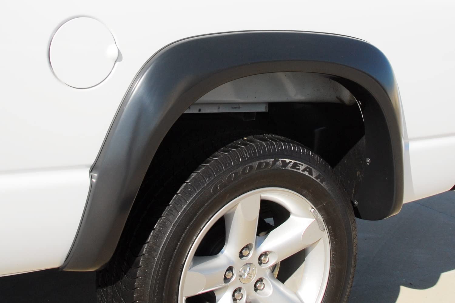 Lund Elite Series EX203S Black Extra Wide Style Standard Front and Rear Fender Flare - 4 Piece