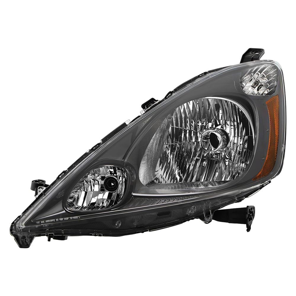 Honda Fit 09-14 Spyder (OE) Halogen Headlight - Iron Grey Housing OE Left