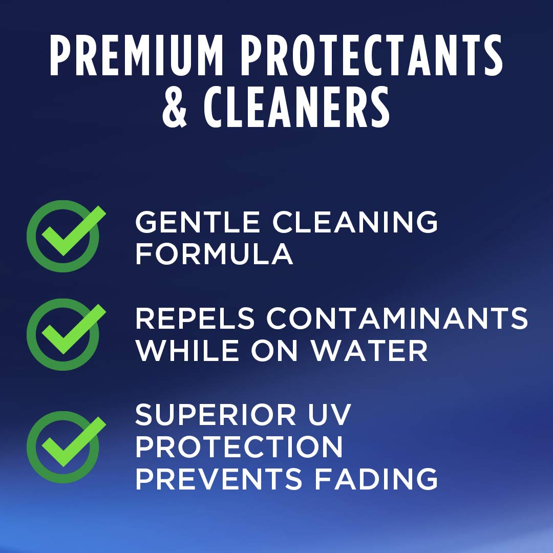 303 Quick Wax Marine - Quick & Easy - 90 Days Of Protection - Provides a Slick, Protective, Glossy Shine - Use On Wet / Dry Surfaces - Carnauba Wax, 32oz. (30213)