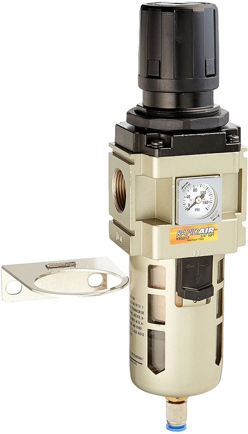K93217 Rapidair NPT Filter Regulator, 3/4-Inch