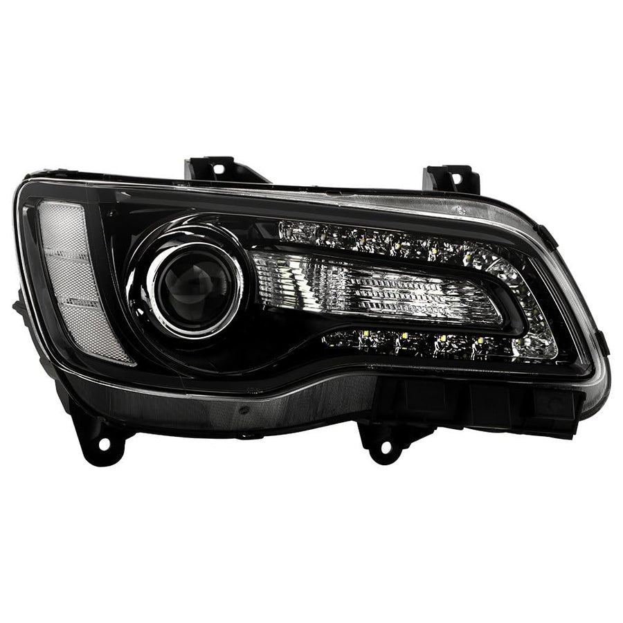 Chrysler 300 Spyder (OE) Halogen Only 2015-2023 (Won‘t Fit HID Models) Black Bezel Passenger Side Headlight -OEM Left