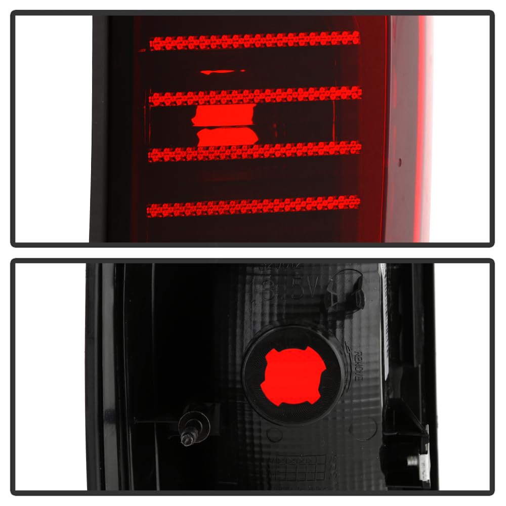 Chevy Silverado 19-21 1500 / 2500HD 3500 HD Spyder Halogen Tail Lights - Signal-7443(Not Included) ; Reverse-921(Not Included) ; Brake-7443(Not Included) - OE Set Red Smoke