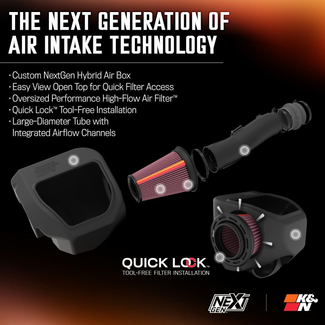 K&N 2025 K&N RAM 1500 TT F/L L6-3.0L GEN 3 Performance Intake System