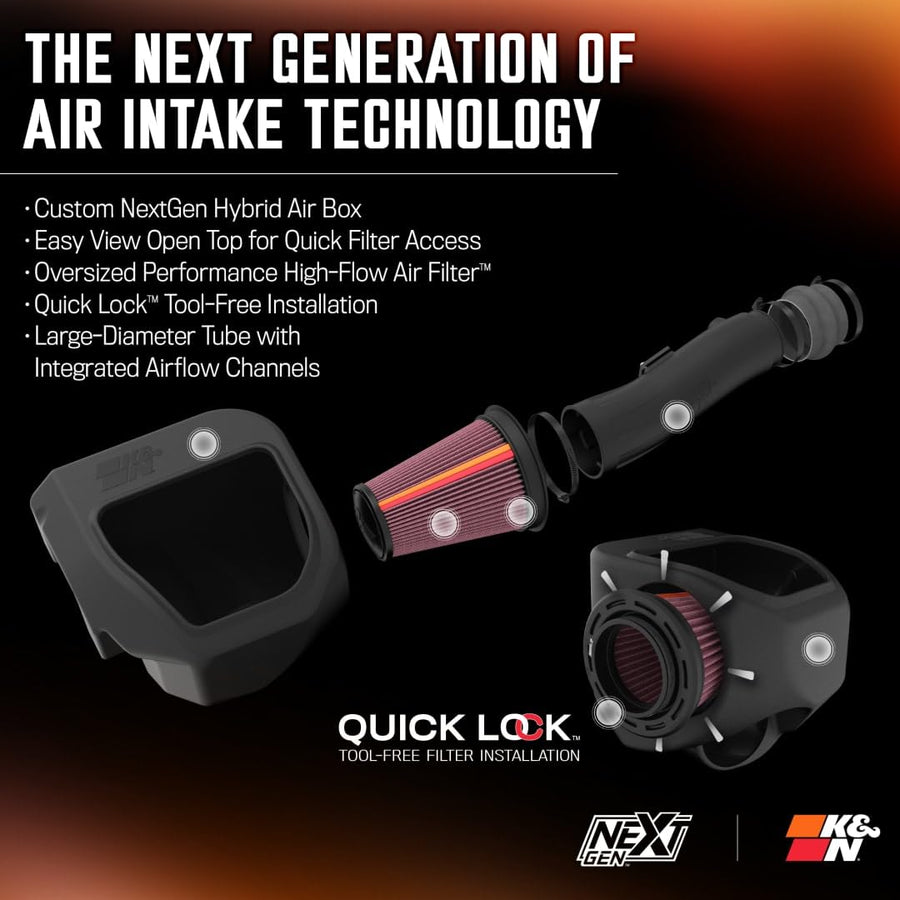 K&N 2025 K&N RAM 1500 TT F/L L6-3.0L GEN 3 Performance Intake System