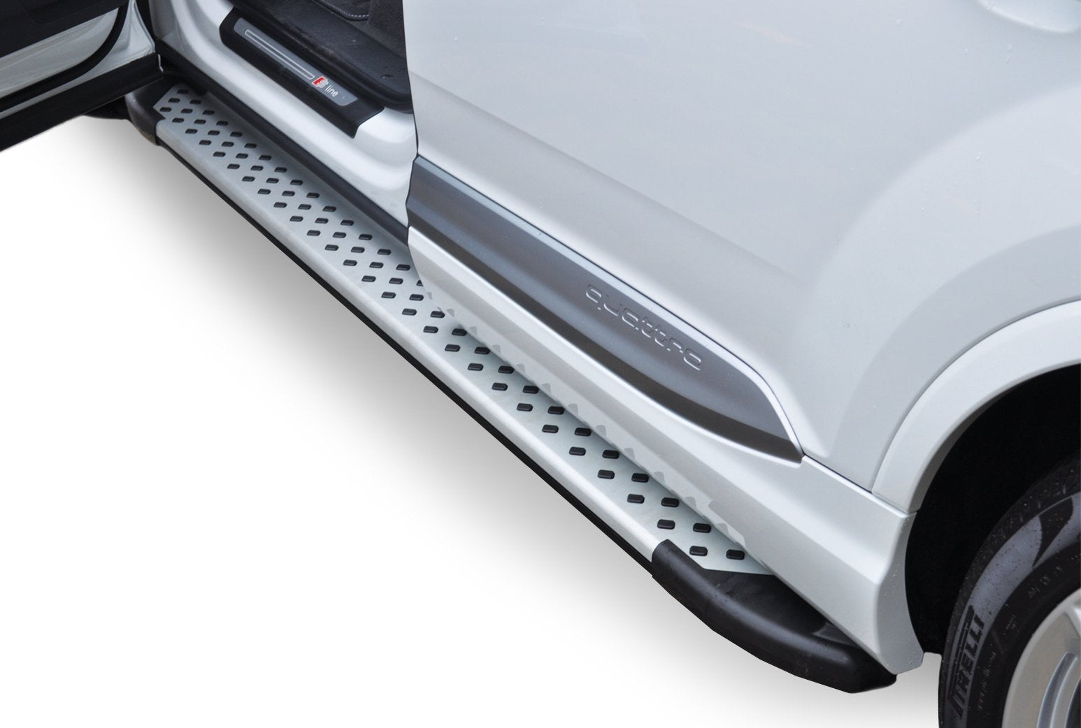Silver Romik 61816418 RAL Running Board for Nissan