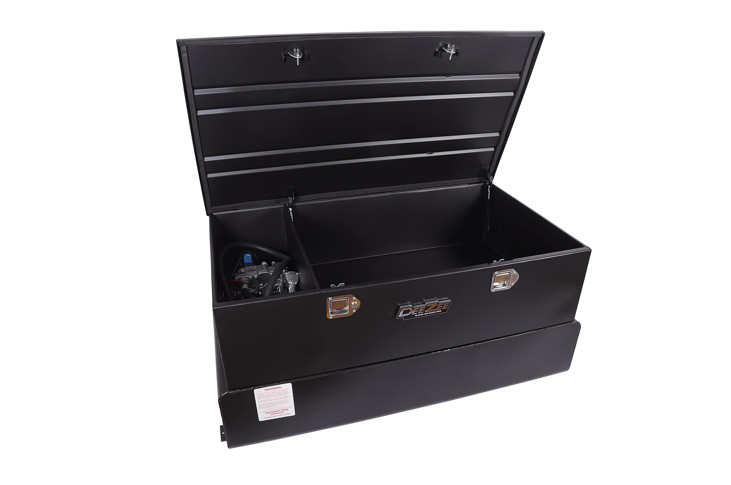 62 Gallon Black Steel Dee Zee DZ92847SB Combo Transfer Tank with Pump