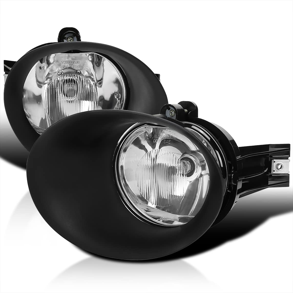 Clear Spec-D Tuning Front Bumper Driving Lamps Fog Lights Compatible with Dodge Ram 1500 2500 3500 2002-2008 L+R Pair Assembly