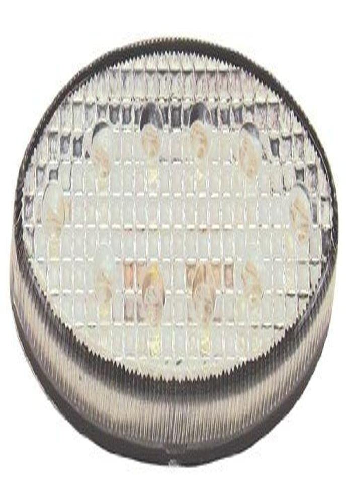 20-732 Pacer Performance Clear/Blue L.E.D. Auxiliary Blinker Oval Light