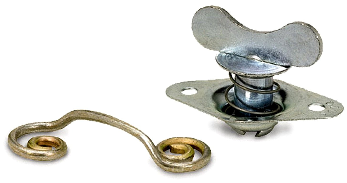 Moroso Self Ejecting 71470 Quick Fasteners, Winged, 5/16" x .450"L, Steel, Silver