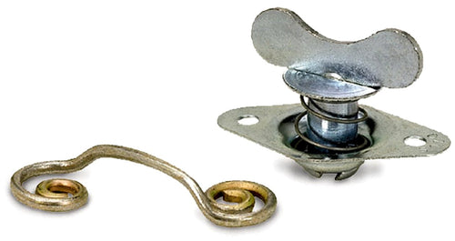 Moroso Self Ejecting 71470 Quick Fasteners, Winged, 5/16" x .450"L, Steel, Silver