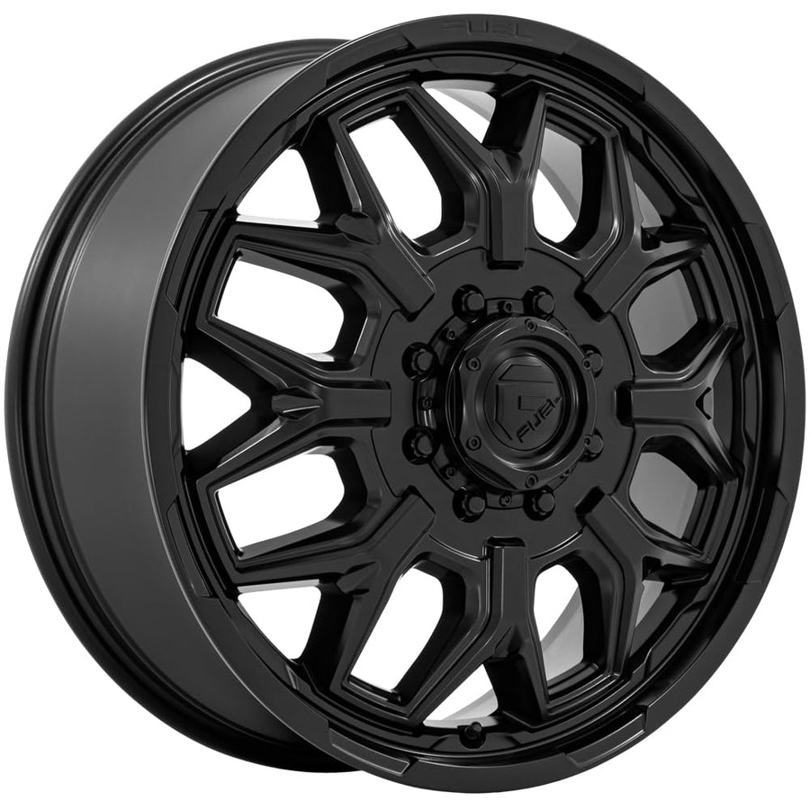 FLUX FUEL OFF-ROAD DUALLY 22X8.25 8X170 8.72 104mm BLACKOUT - D871228217