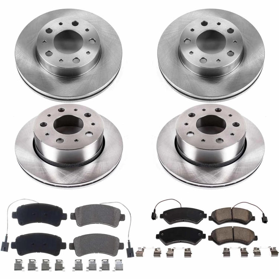 Power Stop KOE7305 Replacement Brake Kit-OE Brake Rotors & Ceramic Brake Pads For Ram ProMaster 1500, Ram ProMaster 2500, Ram ProMaster 3500 [Model Specific]