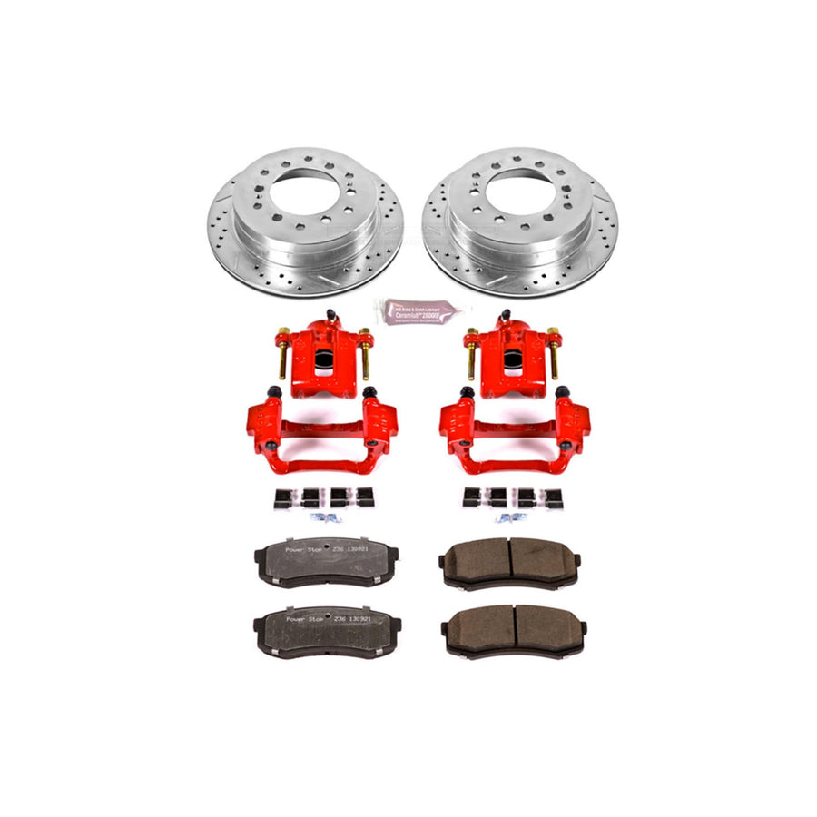 Power Stop Rear KC2405-36 Z36 Truck and Tow Brake Kit with Calipers For Lexus GX470 2003-2009, Toyota Sequoia 2001-2007 [Model Specific]