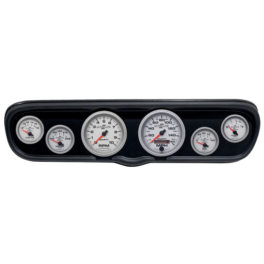 AutoMeter Dash Kit Direct Fit, (3 3/8" X2, 2 1/16" X4), Ford Mustang 66, Ultra-Lite Ii (2110-14)